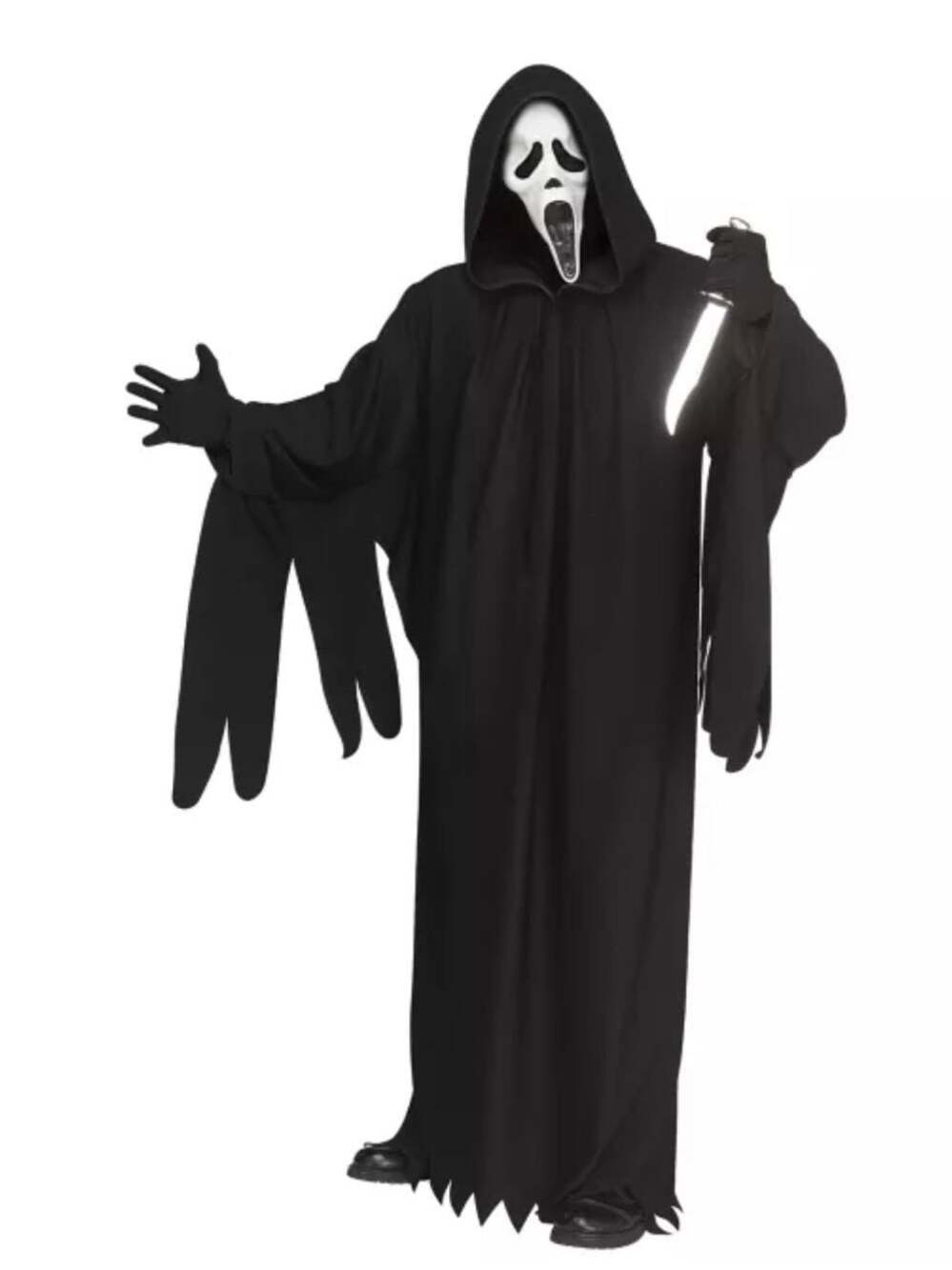 Adult 30th Anniversary Glow in the Dark Ghost Face Costume - Spirithalloween.com